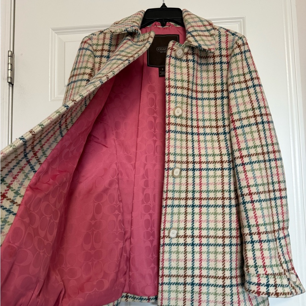 Coach Plaid Women's Jacket - Picture 3 of 11